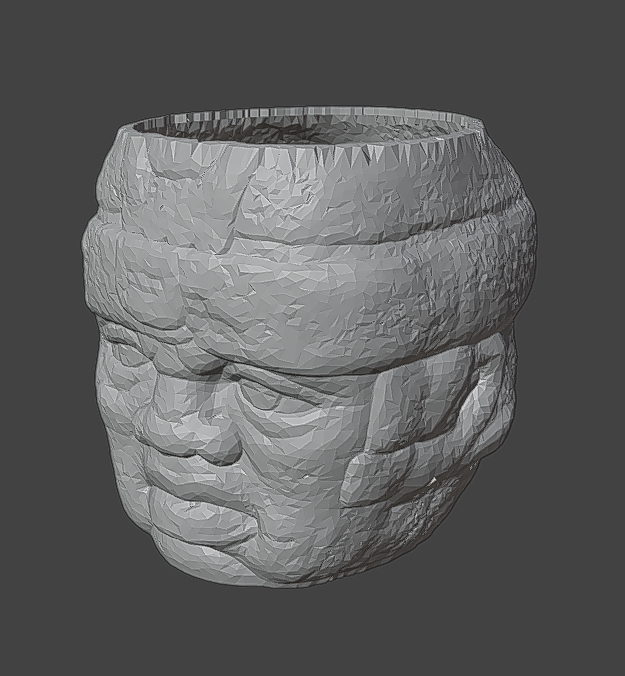 19cm Olmec Planter (V1)